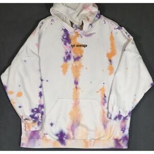 H&M Divided Tie Dye Hoodie “Not Average” Men’s SIZE:L (Ovrz, fits Like XL)#1